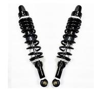 One Pair 305/320/330/340/345/350/360mm 8mm Spring Motorcycle Rear Adjustable Suspension Shock Absorber(360mm black)