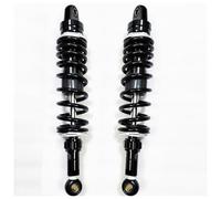One Pair 305/320/330/340/345/350/360mm 8mm Spring Motorcycle Rear Adjustable Suspension Shock Absorber(350mm black)