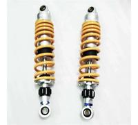 One Pair 305mm 320mm 330mm 340mm 345mm 350mm 360mm 8mm Spring Motorcycle Shock Absorber Adjust Rear Suspension Rear Shock Absorber(345mm yellow) (305mm yellow)