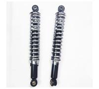 One Pair 8mm Spring 340mm 345mm Silver Chrome Motorcycle Shock Absorber Rear Suspension For YAM&AHA For SU&ZUKI For K&AWAS&AKI(340mm)