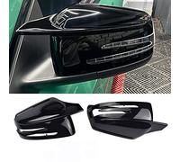 One Pair Door Wing Mirror Cover For Benz W176 W246 W212 W204 C117 X156 X204 W221 Side Rearview Mirror Caps (Bright Right With Horns)