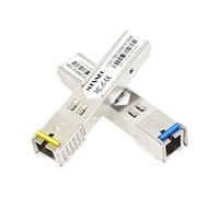 One Pair of 1.25G SFP WDM SC Bidi Transceiver 1000Base-BIDI SingleMode Simplex Fiber Module SMF 1310nm/15500nm DDM up to 20 km for Cisco GLC-BX-D, Ubiquiti UniFi UF-SM-1G-S, Mikrotik and More