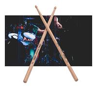 One Pair of 5A Wooden Drumsticks Ash Wood Drum Sticks for Set Accessories Standard with Excellent Resilience Responsiveness Smooth Surface Comfortable Youth Bands Drummer Playing Different Style Music