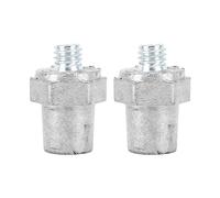 One Pair Zinc Battery Side Terminal Charging Posts, 8mm Battery Side Terminal Charging Posts - Positive and Negative Cable Terminals - Easy to Install - for Car Batteries
