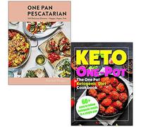 One Pan Pescatarian 100 Delicious Dinners By Rachel Phipps & The One Pot Ketogenic Diet Cookbook By Iota 2 Books Collection Set