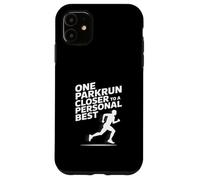 One Parkrun Closer to a Personal Best Runner Running 5k Case for iPhone 11