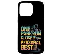 One Parkrun Closer to a Personal Best Runner Running 5k Case for iPhone 15 Pro Max