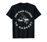 One Pass Closer to Harvest Crop Duster Pilot Farming T-Shirt
