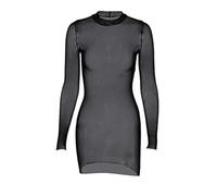 One Pc Sexy Womens Sheer Mesh Swimsuit Transparent Sheer Mesh Bikini Cover Up Comfortable Wear See Through Black Dress for Women Summer Beach (XL)