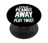 One Peanut Away - Anaphylaxis Warning PopSockets Adhesive PopGrip