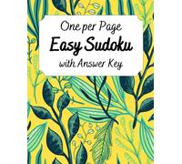 One per Page Easy Sudoku: 102 Puzzles with Answer Key (Sudoku Books)