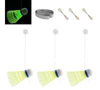 One Person Badminton Rebound, Self Study Badminton Rebound Trainer, Elastic Stretch Badminton Automatic Rebound, Badminton One Player, Adjustable Badminton Training Tool for Badminton Learners
