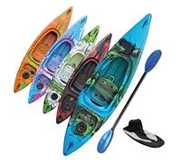 One Person Sit in Kayak Deluxe Starter Pack- Ideal for Beginners - Blue, Green & Black - Suitable for Outdoor use, Suitable for Flat Water - RIBER