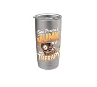 One Person's Junk is My Therapy Antiques Picker Vintage Stainless Steel Insulated Tumbler
