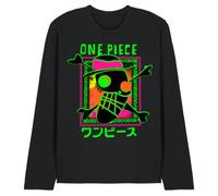 One Piece Abstract Logo Unisex Long Sleeve T-Shirt, Black, Large