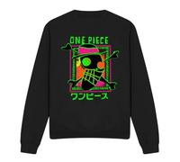One Piece Abstract Logo Unisex Sweatshirt, Black, XX-Large