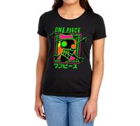 One Piece Abstract Logo Womens T-Shirt, Black, M