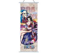 One Piece Anime Poster Wall Scroll JPN Version Luffy Zoro Sanji Nico Robin Anime Artwork Wall Scroll 70cm x 25cm (Law (Boa)