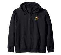 One Piece Anime Straw Hat Pirates Colour Logo Kanji Zip Hoodie