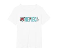 One Piece Arlong Badge Anime T-Shirt, Women's Plus, White, 2X