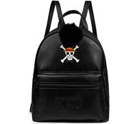 One Piece Backpack PU Faux Leather, Teens Women Rucksack, Fashion Mini Daypack, Girls Shoulder Bag Purse, Anime Gifts for Her