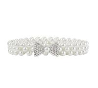 One Piece Beautiful Crystal Rhinestone Waist Chains Unique Fashionable Stretch Pearl Belt Useful Bridal Crystal Belt for Girls Dresses Accessories