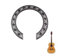 One Piece Beautiful Guitar Rosette Inlay Sticker Self-adhesive Sound Hole Rose Decal Sticker Classic Acoustic Guitar Inlay Decal for Guitar Parts