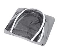 One Piece Beekeeping Suit Protective Clothes Smock Dual Zippers Beekeeper Supplies Gray Polyester Cotton L XL XXL Optional Beekeeping Veil Suit for Beekeepers Honey Harvesting (XL)