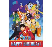 ONE PIECE BIRTHDAY CARD, HAPPY BIRTHDAY ONE PIECE CARD