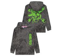 One Piece Boys Hoodie, Anime Kids Hoodie, Hooded Sweatshirt, Grey 11-12 Years