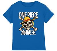 One Piece Boys Jolly Roger Kids T-Shirt, Royal Blue, 5-6 Years UK