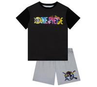 One Piece Boys Pyjamas, Short Sleeve Pjs For Boys, Kids Pjs For Summer, Black 11-12 Years