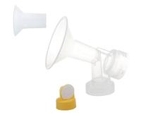 One-Piece Breastshield Medium (25mm) + Small (22mm) Insert for Medela Breast Pumps with Valve and Membrane