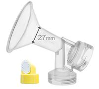 One-Piece Breastshield w/Valve and Membrane for Medela Breast Pumps (Large 27mm)
