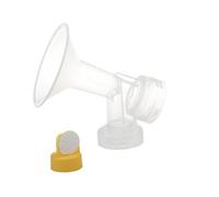 One-Piece Breastshield w/ Valve and Membrane for Medela Breast Pumps (Medium 25mm)
