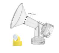 One-Piece Breastshield w/Valve and Membrane for Medela Breast Pumps (Small 21mm)