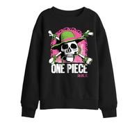 One Piece Bright Jolly Roger Kids Sweatshirt, Black, 7-8Y