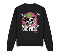 One Piece Bright Jolly Roger Unisex Sweatshirt, Black, XX-Large