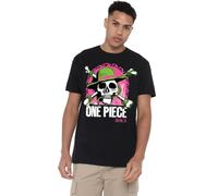 One Piece Bright Jolly Roger Unisex T-Shirt, Black, XX-Large
