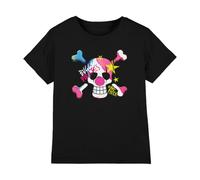 One Piece Buggy Pirates Graffiti Logo Kids T-Shirt, Black, 9-11Y