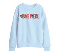 One Piece Buggy The Clown Pirate Logo Kids Sweatshirt, Light Blue, 5-6Y