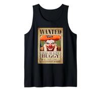 One Piece Buggy The Clown Pirate Wanted Poster Tank Top