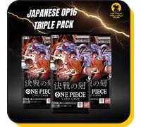 One Piece Card Game OP-16 The Time of Battle Japanese 3 Pack Booster Bundle