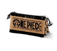 One Piece Chess-Triple Pencil Case, Camel, 23 x 11 cm