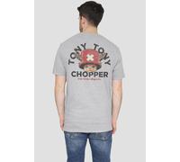 One Piece Chopper Face (Back Print) T-Shirt, Heather Grey | Size: Large One Piece Grey L