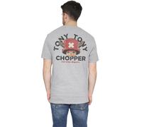 One Piece Chopper Face (Back Print) T-Shirt S-5XL, Heather Grey