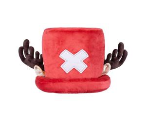 One Piece Chopper Plush Hat, 9.84-Inch, Fuzzy Antlers & Ears | Fits kids ages 7-12, ideal for cosplay, conventions, or display; One Piece collectible for fans
