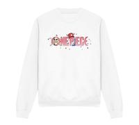 One Piece Chopper Sakura Cherry Blossom Logo Unisex Sweatshirt, White, XX-Large