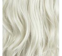 One Piece Clip In Hair Extension - Platinum Blonde - Straight - 20in / 51cm - 5 Clips 120g - Japanese Heat Resistant Synthetic Hairpiece - Looks and Feels like Real Hair