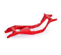 ONE-PIECE CNC SCX30 Chassis Aluminum Frame Rails for Axial SCX30 1/30 RC Crawler, 4x4 Ford Bronco Jeep Wrangler JLU Upgrade Part (Red)